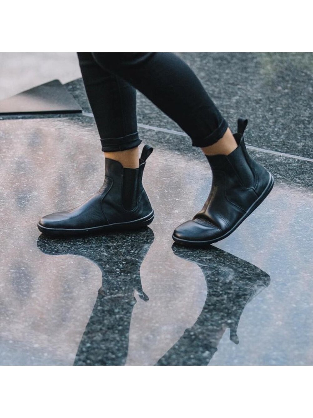 vivobarefoot fulham chelsea boot obsidian black size EUR 41 US women's 10